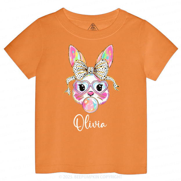 Personalized Easter Bunny Toddler&Kid's Tees Beepumpkin