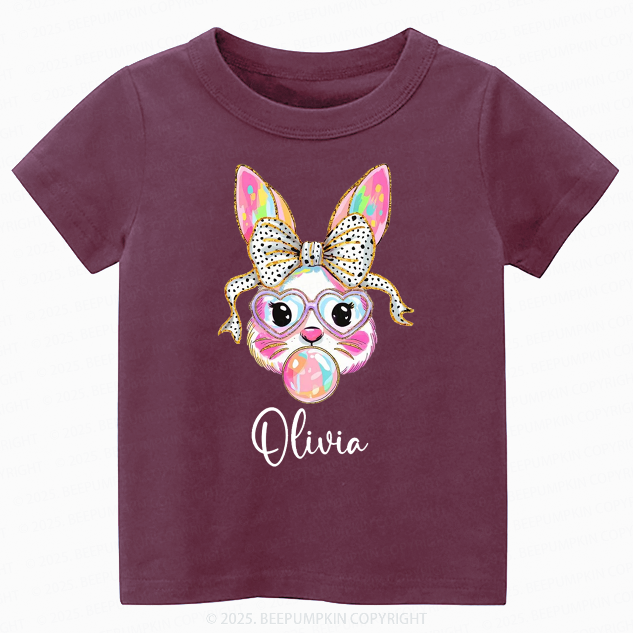 Personalized Easter Bunny Toddler&Kid's Tees Beepumpkin