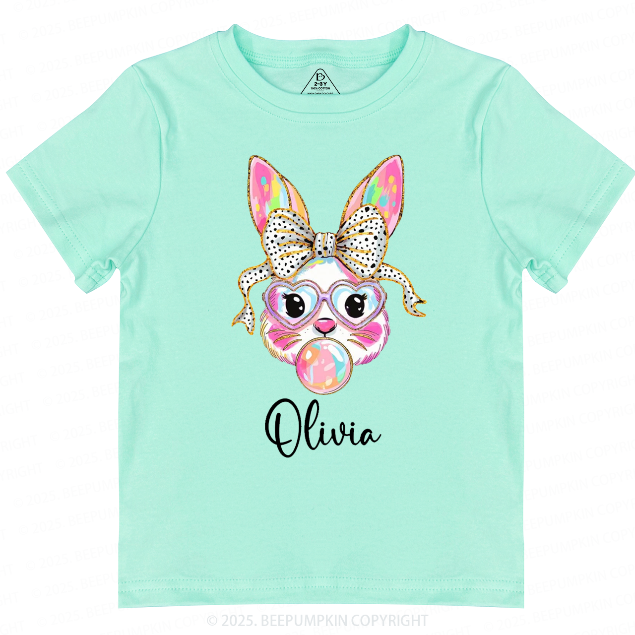Personalized Easter Bunny Toddler&Kid's Tees Beepumpkin