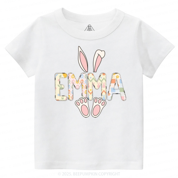 Personalized Easter Bunny Toddler&Kid's Tees Beepumpkin 2