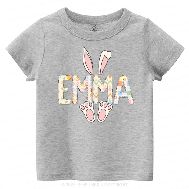 Personalized Easter Bunny Toddler&Kid's Tees Beepumpkin 2