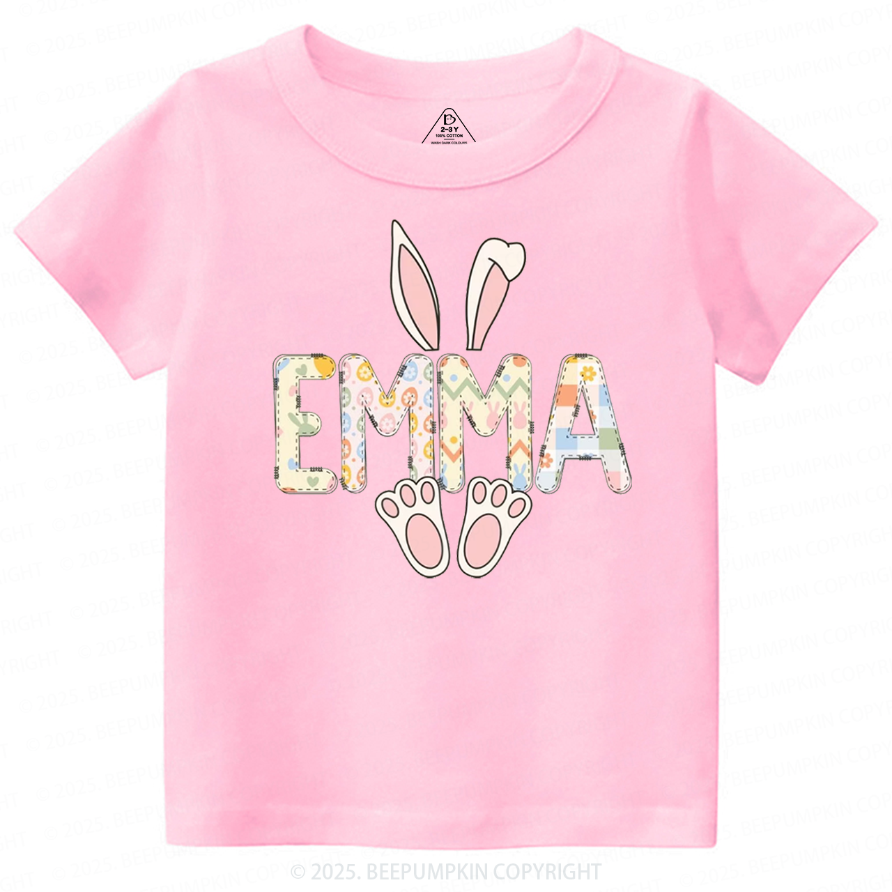 Personalized Easter Bunny Toddler&Kid's Tees Beepumpkin 2