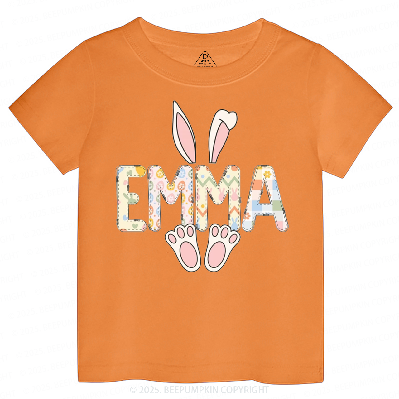 Personalized Easter Bunny Toddler&Kid's Tees Beepumpkin 2