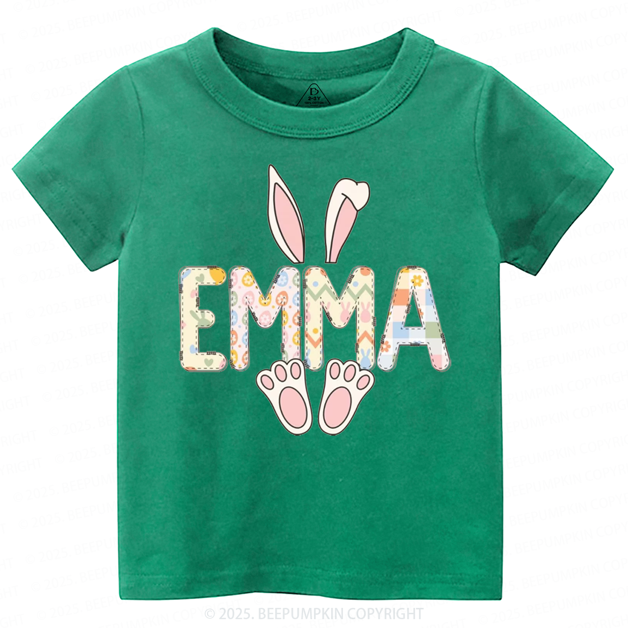 Personalized Easter Bunny Toddler&Kid's Tees Beepumpkin 2