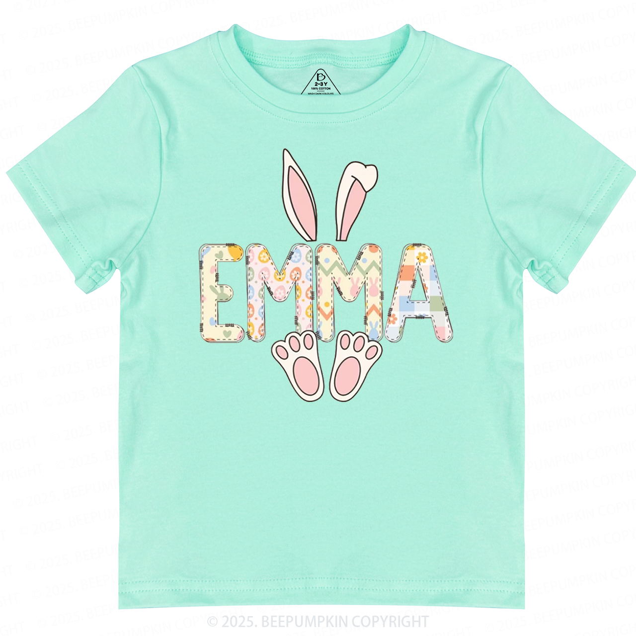 Personalized Easter Bunny Toddler&Kid's Tees Beepumpkin 2