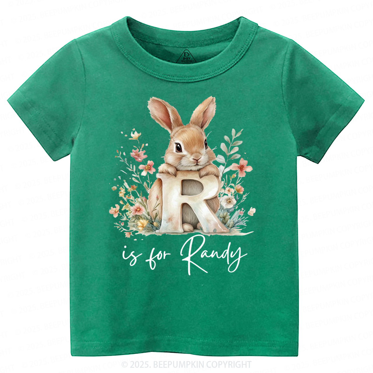 Personalized Name Animal Letter Toddler&Kid's Tees Beepumpkin