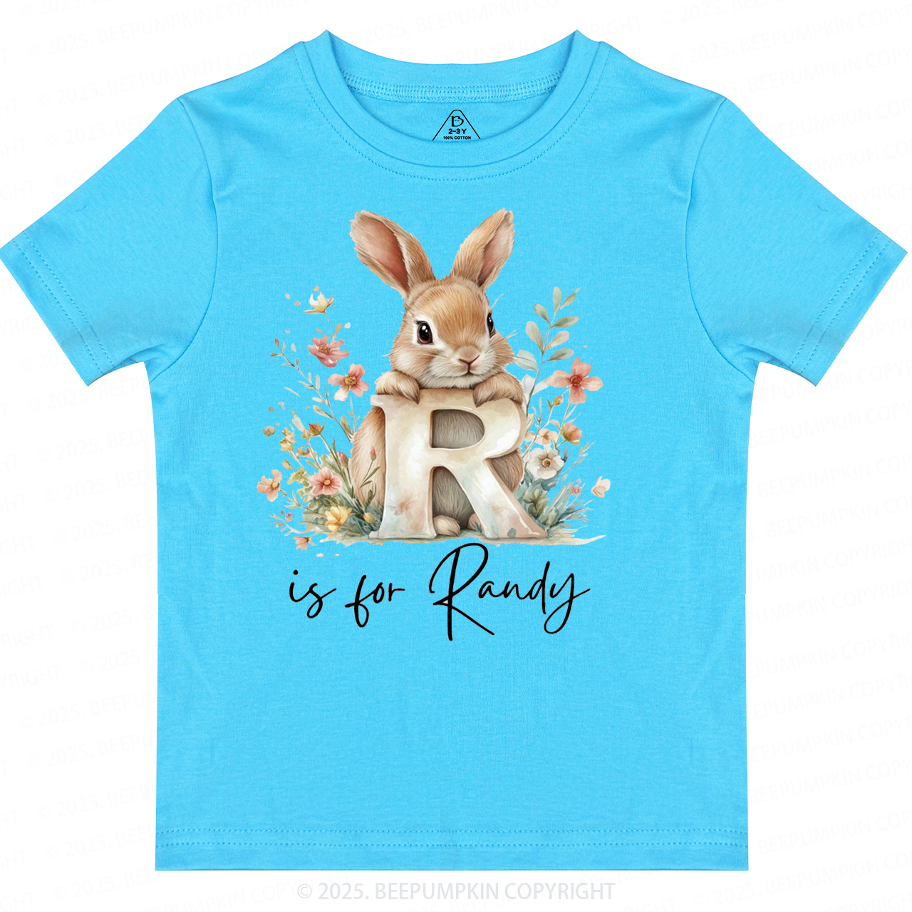 Personalized Name Animal Letter Toddler&Kid's Tees Beepumpkin