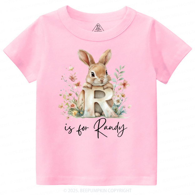 Personalized Name Animal Letter Toddler&Kid's Tees Beepumpkin