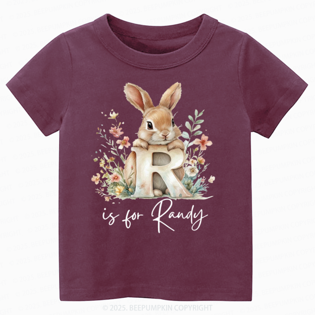 Personalized Name Animal Letter Toddler&Kid's Tees Beepumpkin