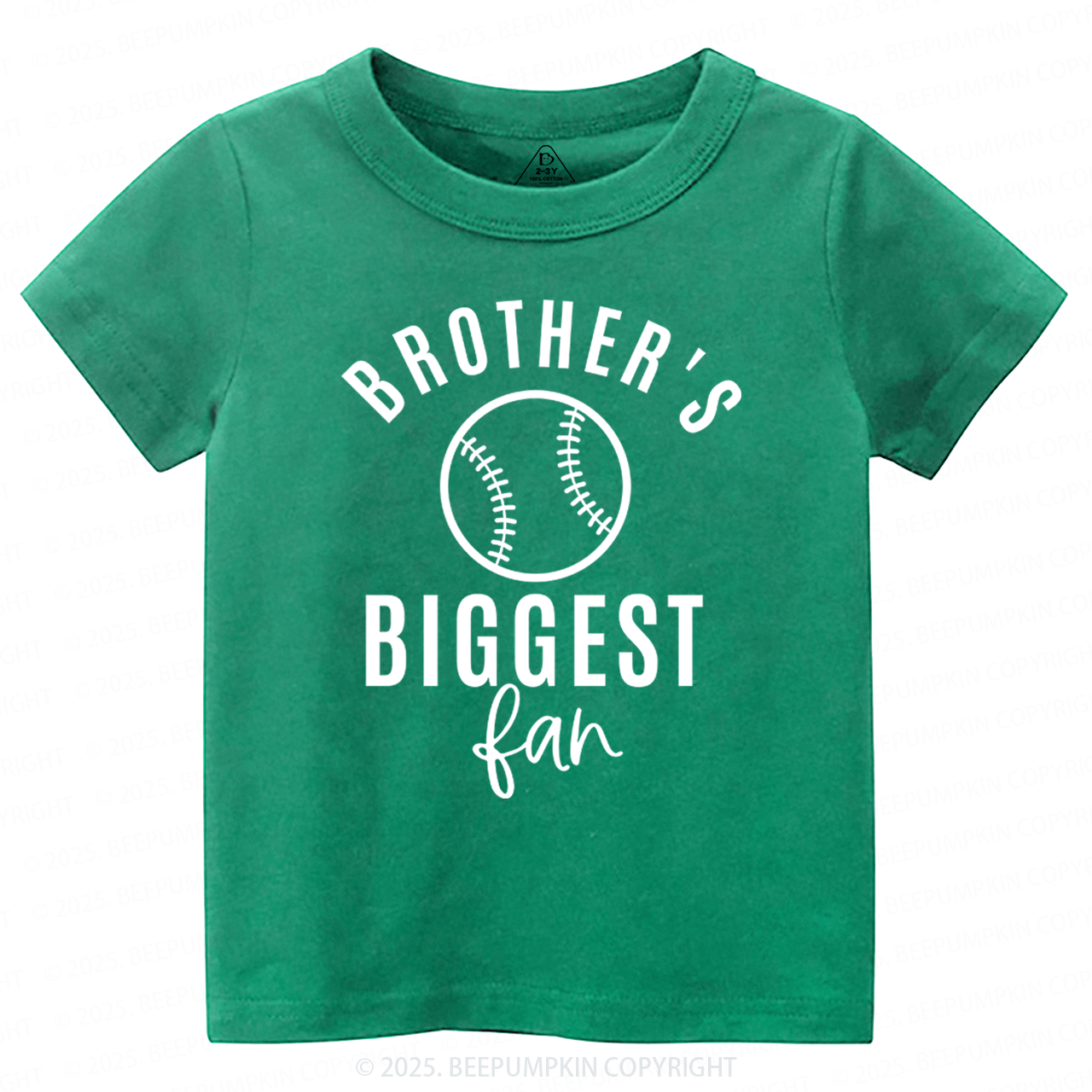 Brother's Biggest Fan Baseball Toddler Shirt