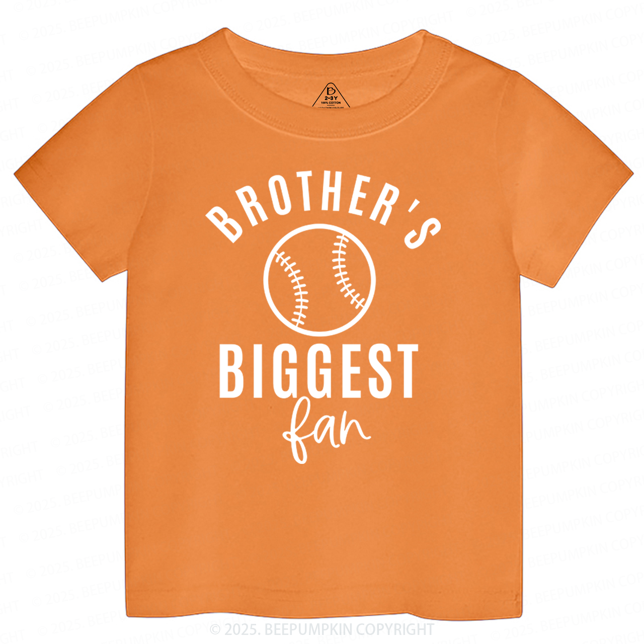 Brother's Biggest Fan Baseball Toddler Shirt