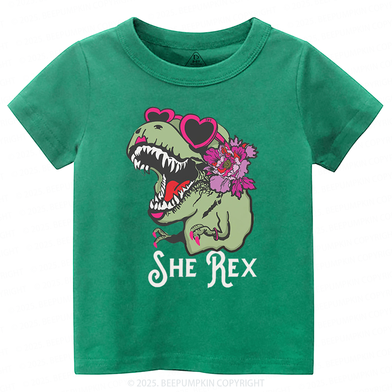 Girl T-Rex Toddler&Kid's Tees Beepumpkin