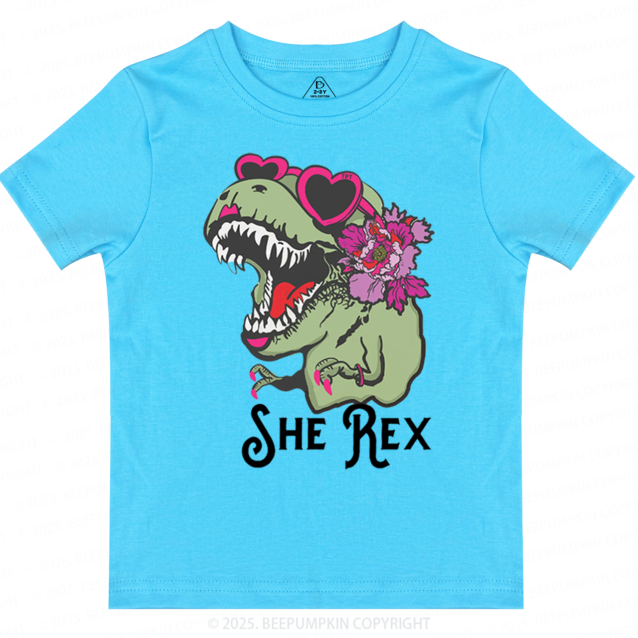 Girl T-Rex Toddler&Kid's Tees Beepumpkin