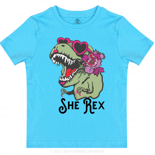 Girl T-Rex Toddler&Kid's Tees Beepumpkin