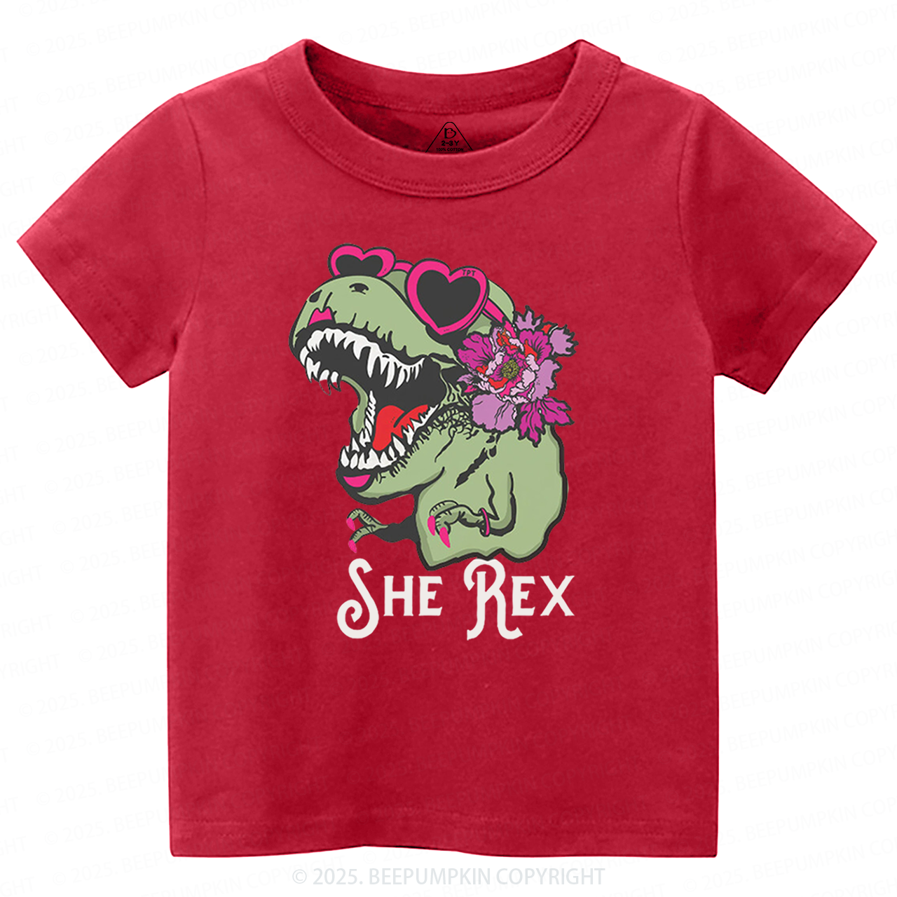 Girl T-Rex Toddler&Kid's Tees Beepumpkin