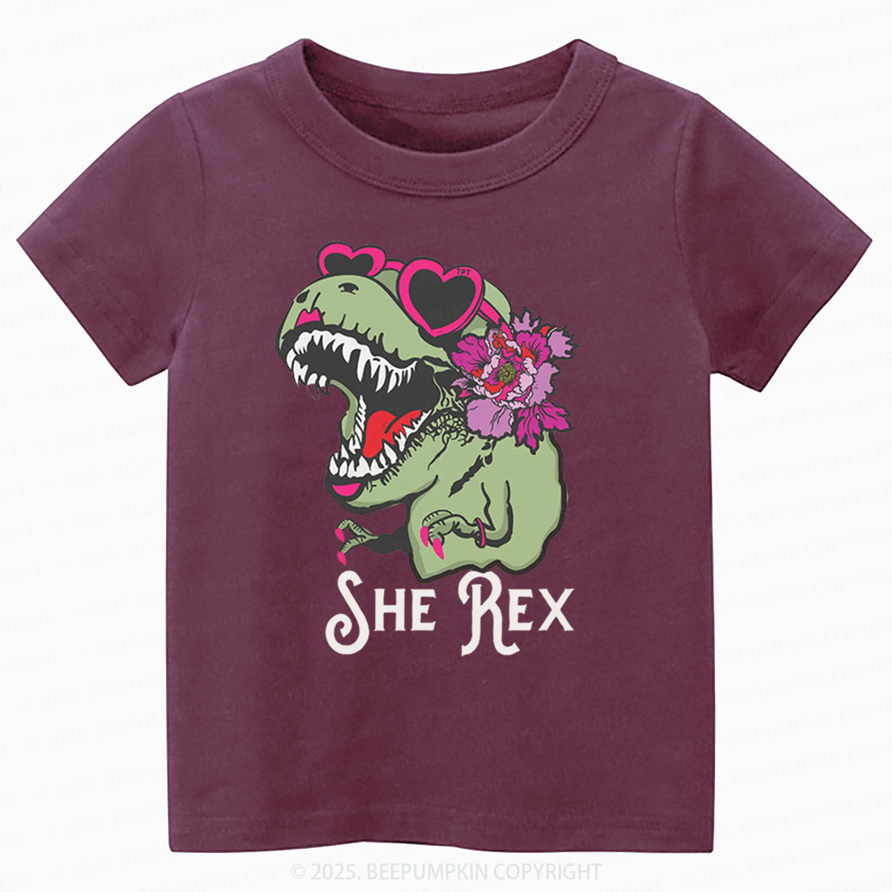 Girl T-Rex Toddler&Kid's Tees Beepumpkin