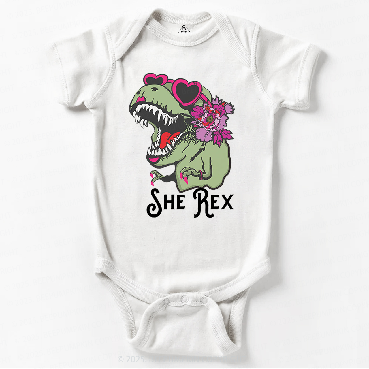 Girl T-Rex Bodysuit Beepumpkin