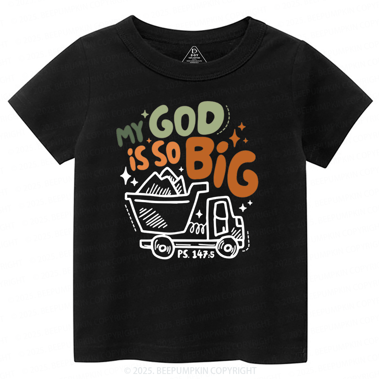 My God Is So Big Toddler&Kid's Tees Beepumpkin