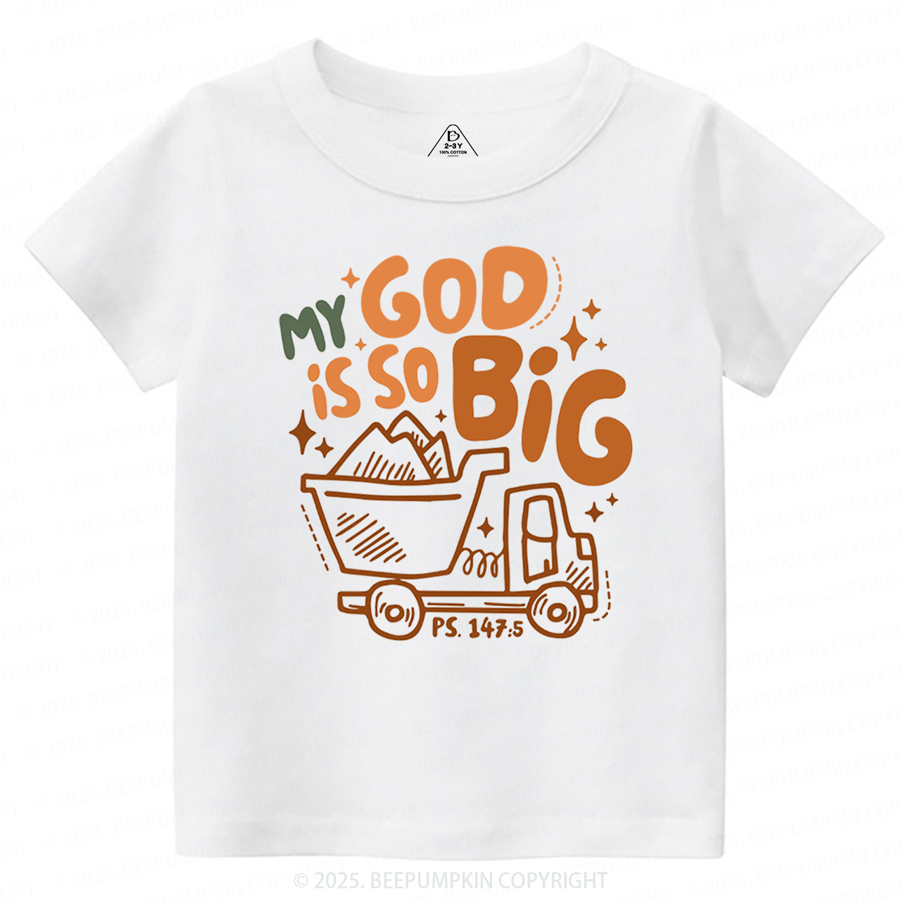 My God Is So Big Toddler&Kid's Tees Beepumpkin