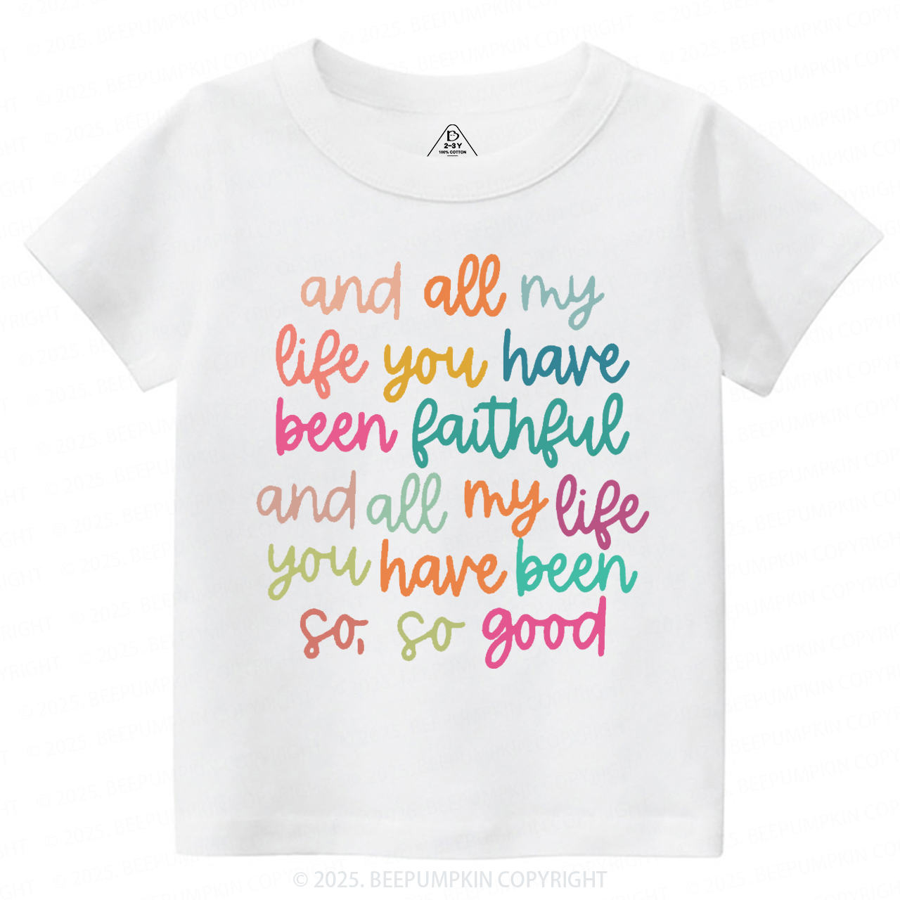 Psalm Bible Quote Toddler&Kid's Tees Beepumpkin