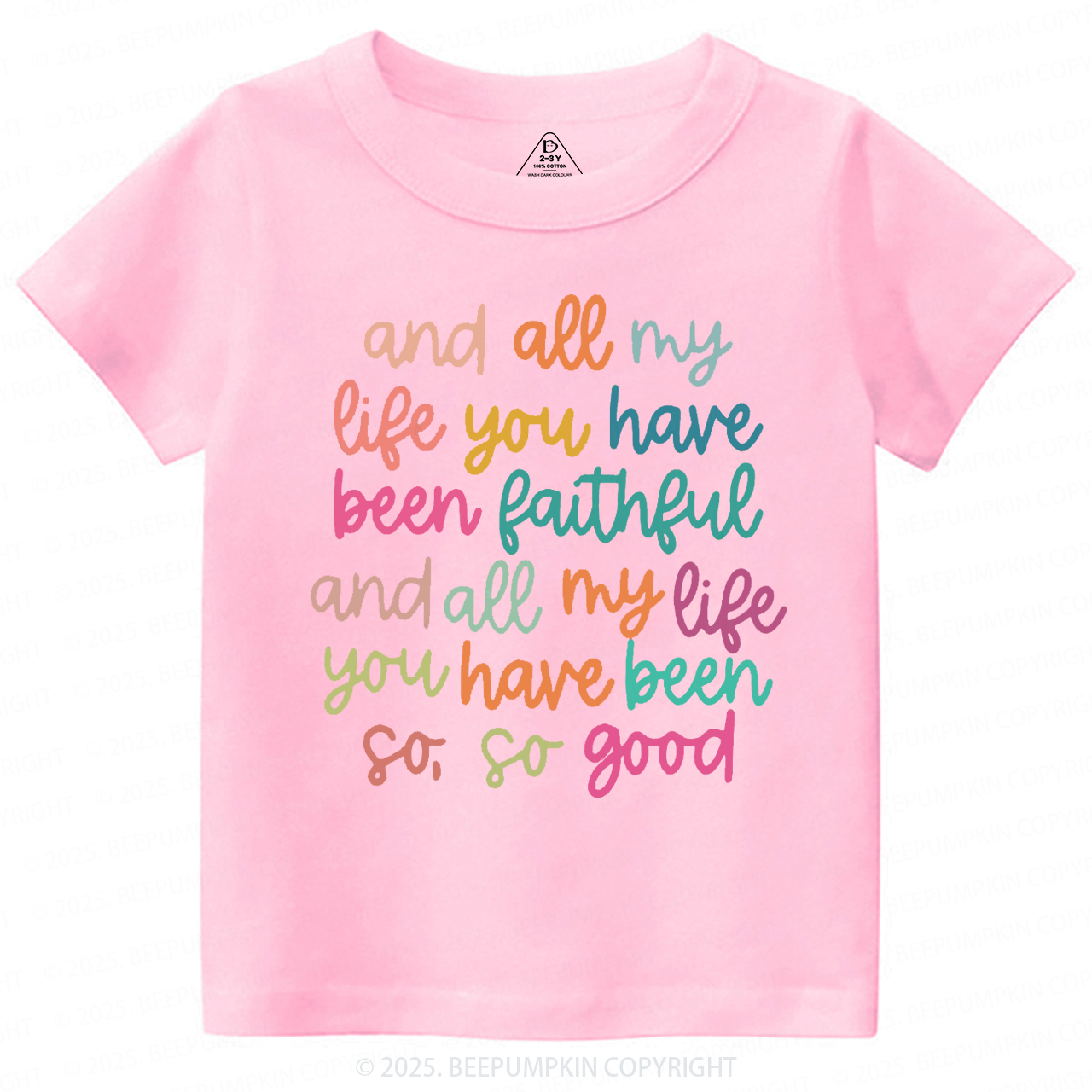 Psalm Bible Quote Toddler&Kid's Tees Beepumpkin
