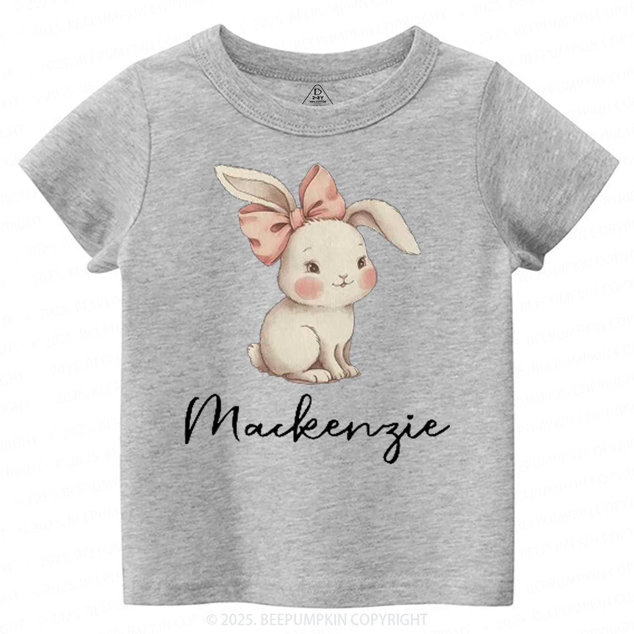 Personalized Name Easter Bunny Toddler&Kid's Tees Beepumpkin