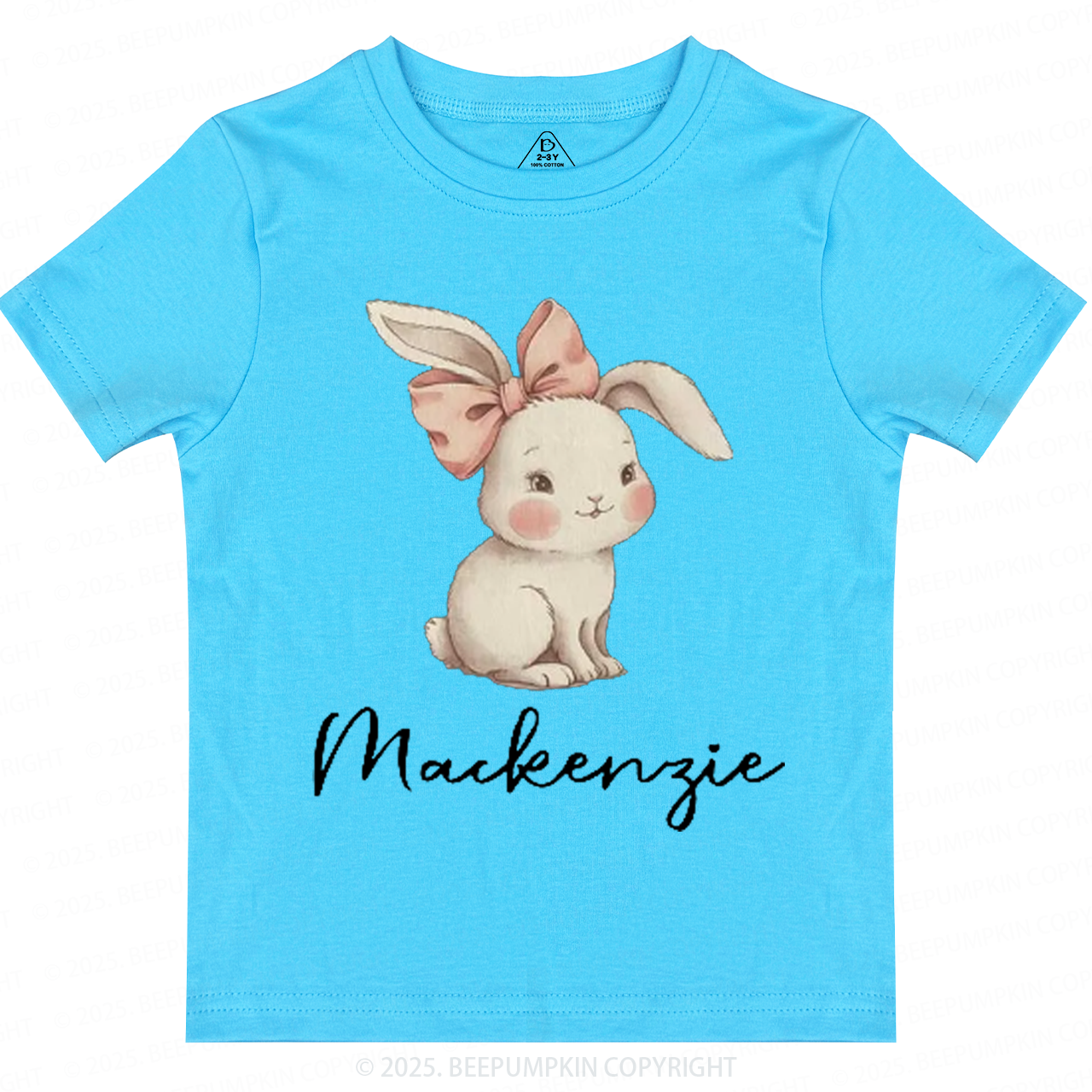 Personalized Name Easter Bunny Toddler&Kid's Tees Beepumpkin