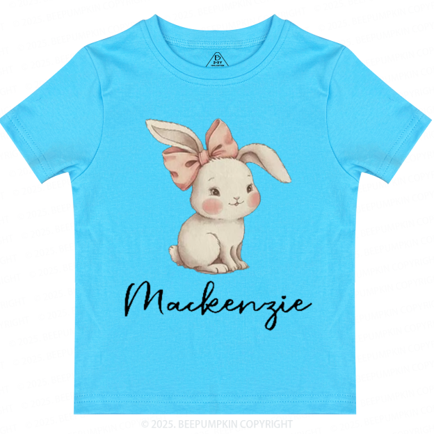 Personalized Name Easter Bunny Toddler&Kid's Tees Beepumpkin