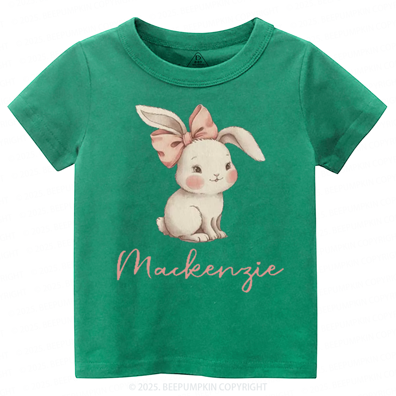 Personalized Name Easter Bunny Toddler&Kid's Tees Beepumpkin