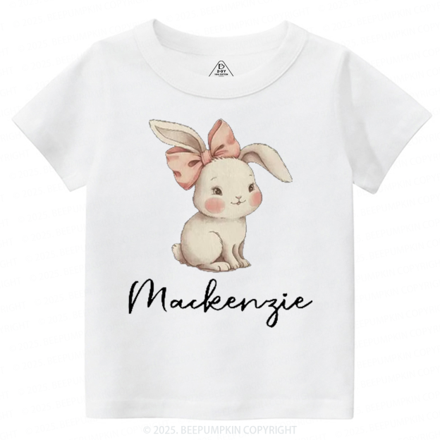 Personalized Name Easter Bunny Toddler&Kid's Tees Beepumpkin