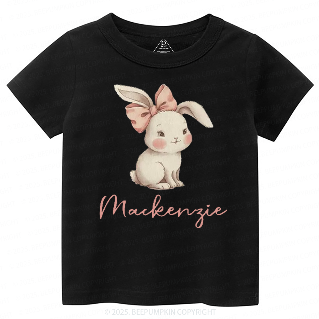 Personalized Name Easter Bunny Toddler&Kid's Tees Beepumpkin