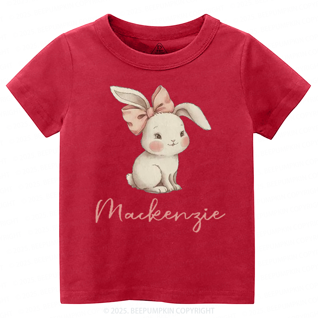 Personalized Name Easter Bunny Toddler&Kid's Tees Beepumpkin