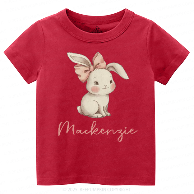 Personalized Name Easter Bunny Toddler&Kid's Tees Beepumpkin