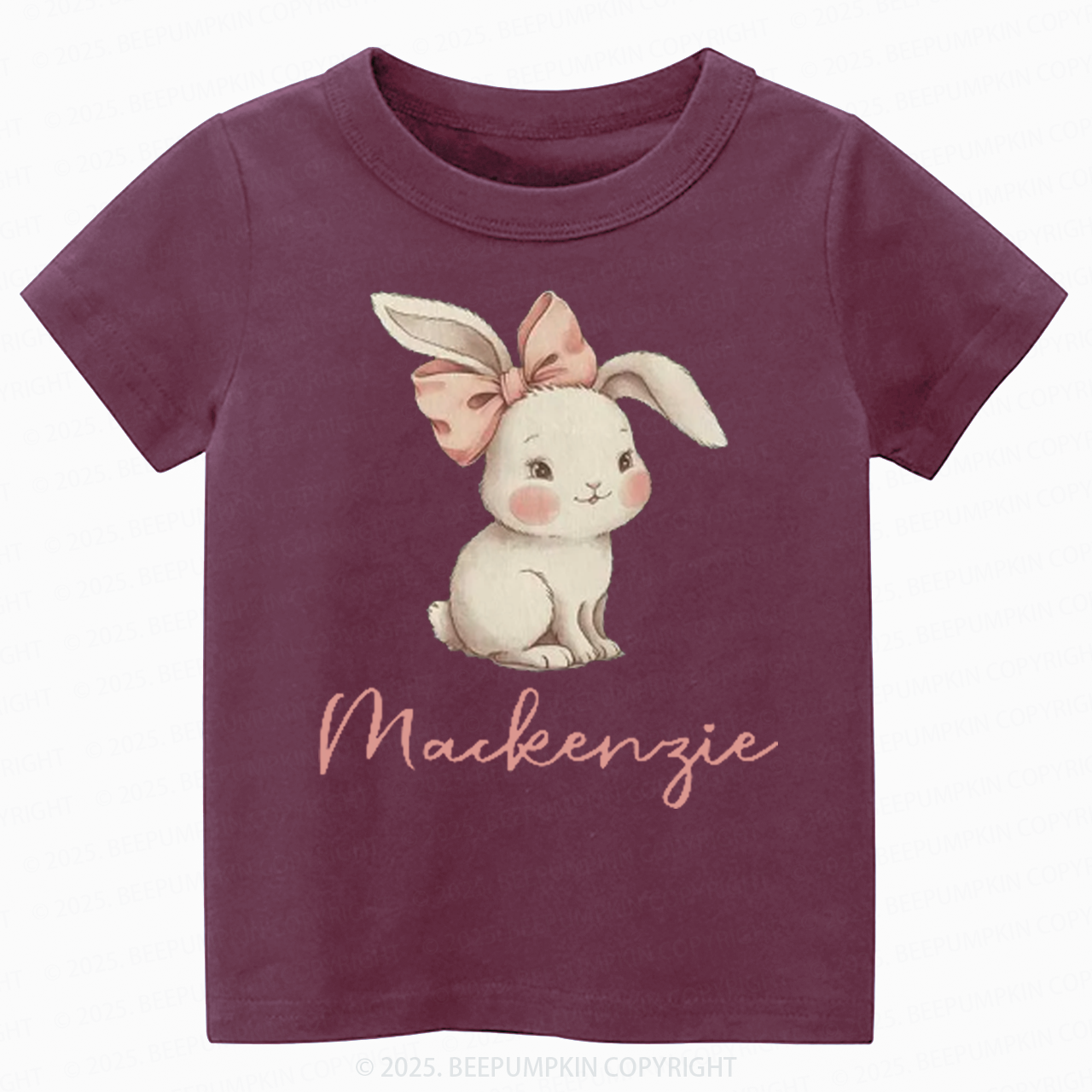Personalized Name Easter Bunny Toddler&Kid's Tees Beepumpkin