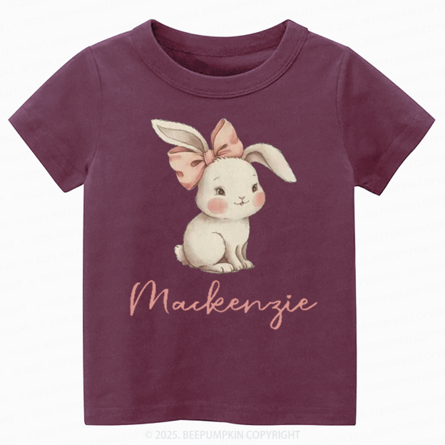 Personalized Name Easter Bunny Toddler&Kid's Tees Beepumpkin