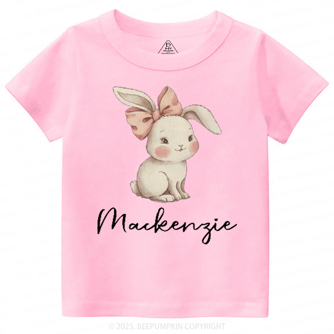 Personalized Name Easter Bunny Toddler&Kid's Tees Beepumpkin