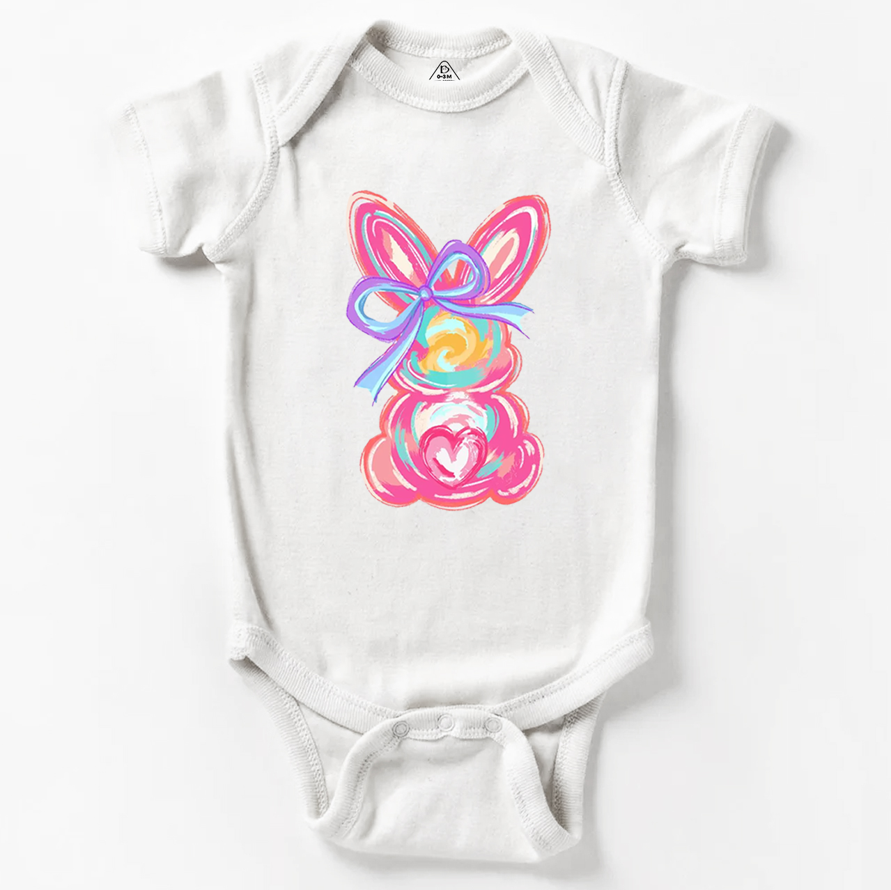 Personalized Girl Name Easter Bunny Bodysuit Beepumpkin