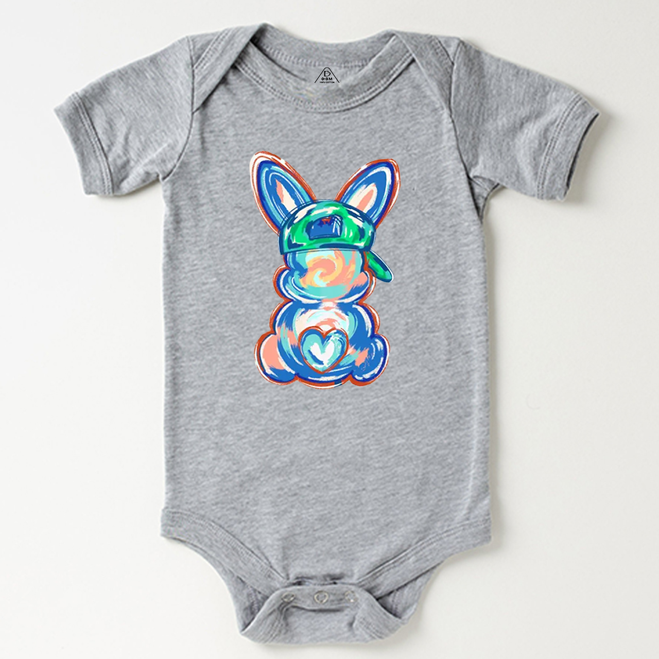 Personalized Boy Name Easter Bunny Bodysuit Beepumpkin