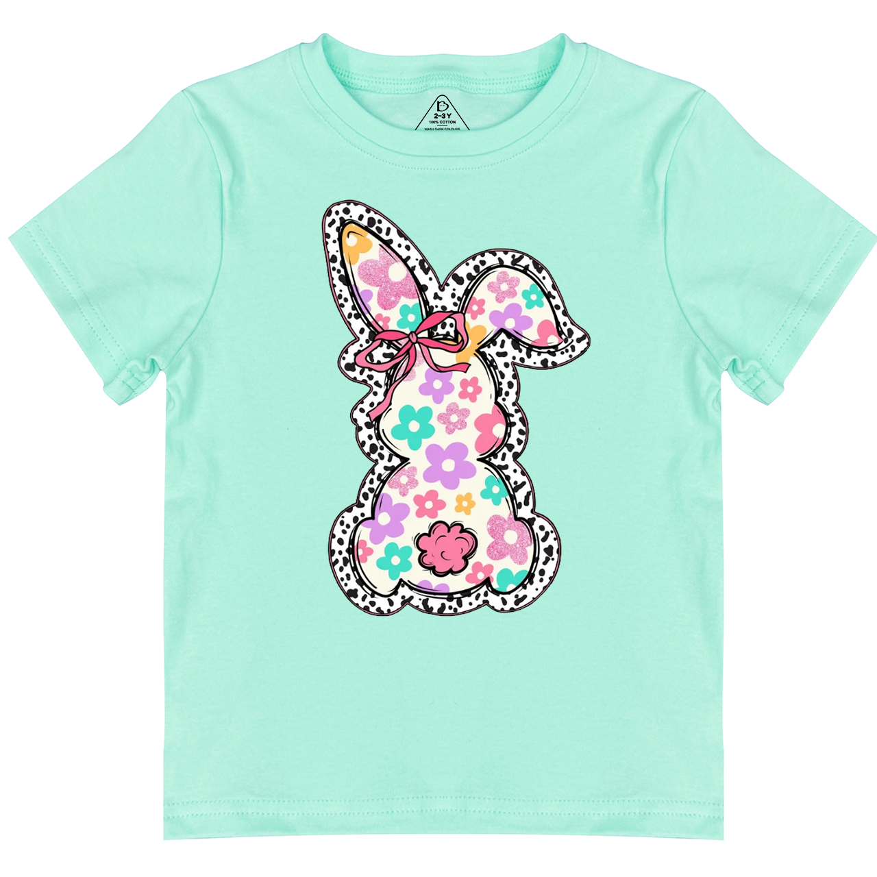Retro Floral Easter Bunny Toddler&Kid's Tees Beepumpkin