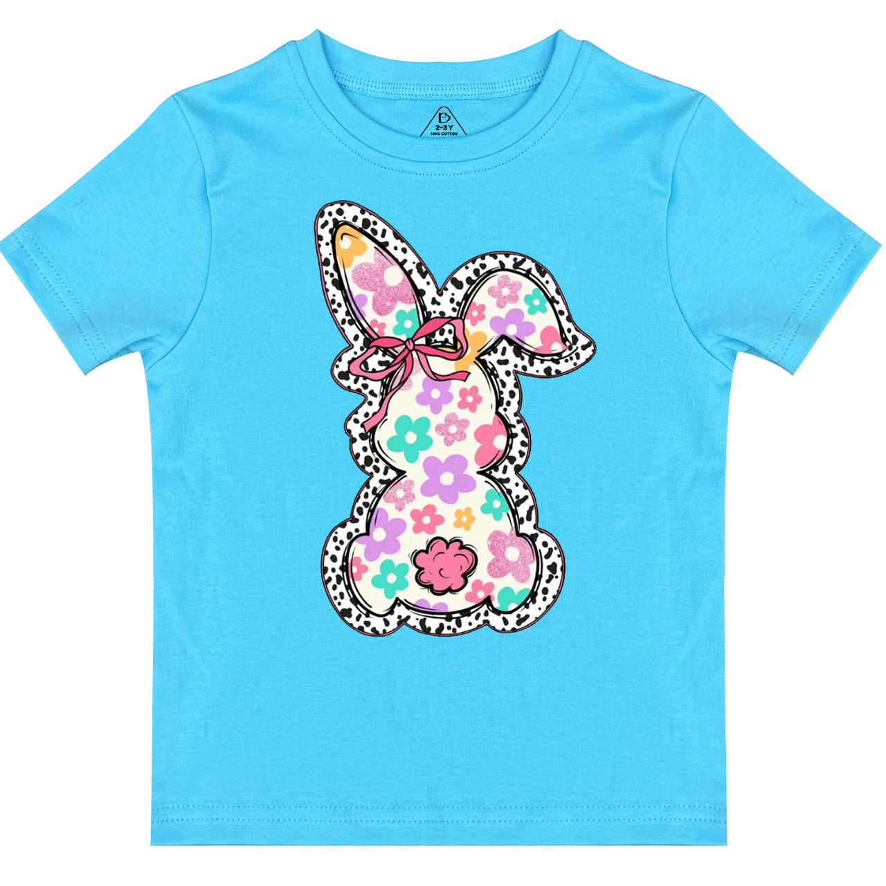 Retro Floral Easter Bunny Toddler&Kid's Tees Beepumpkin