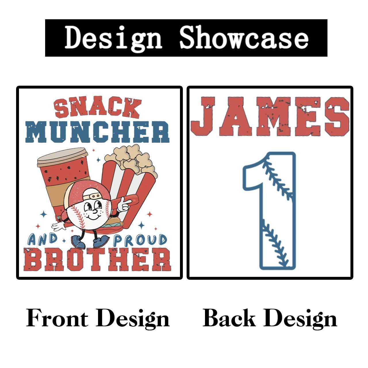 Personalized Snack Muncher Baseball Bodysuit Beepumpkin