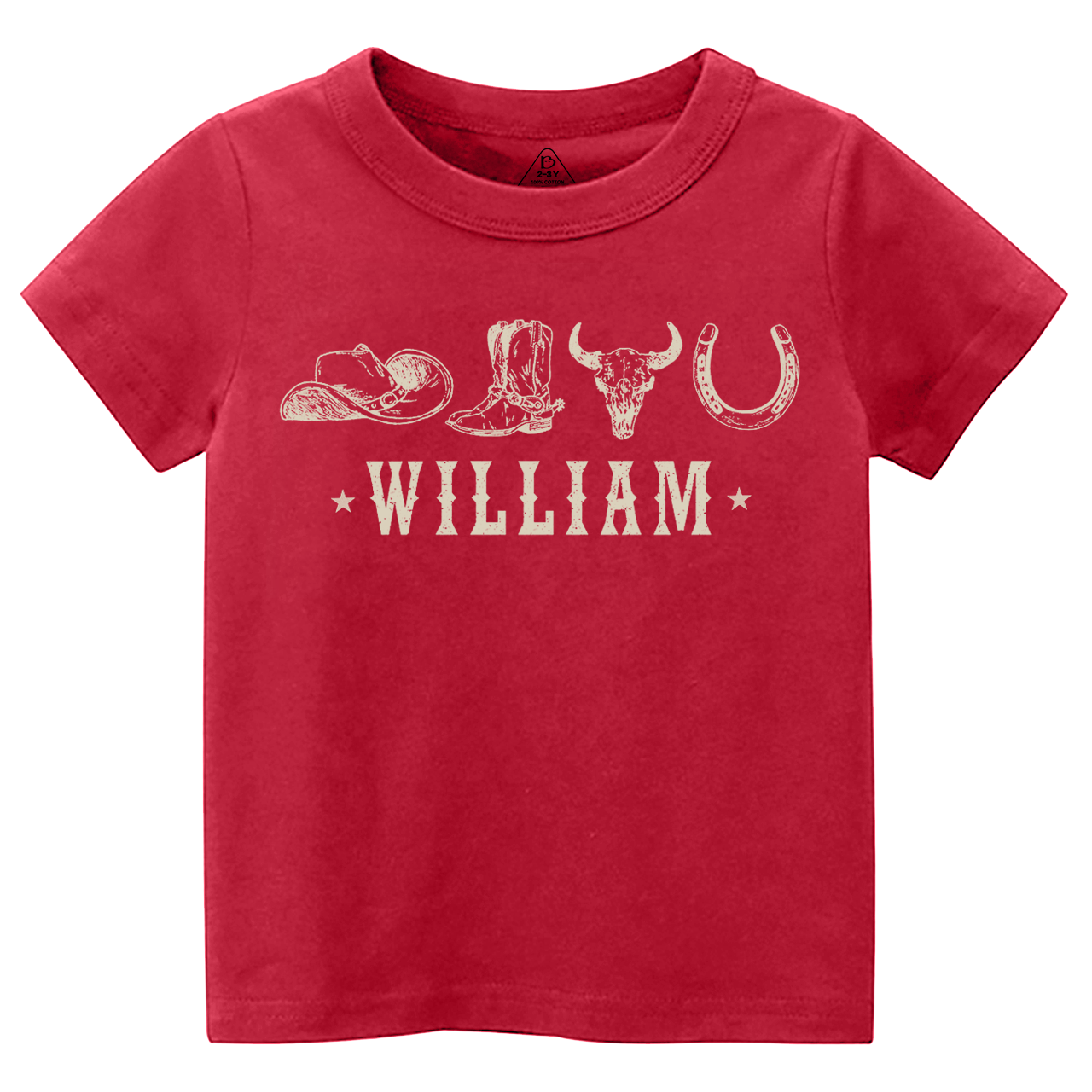 Personalized Western Toddler&Kid's Tees Beepumpkin