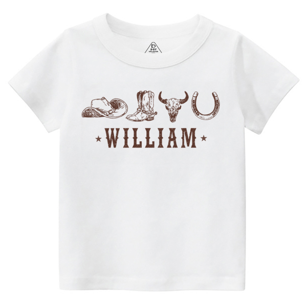 Personalized Western Toddler&Kid's Tees Beepumpkin