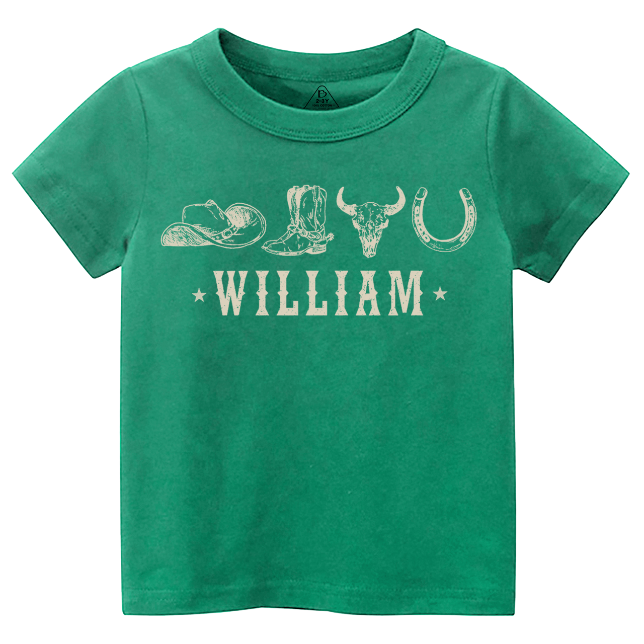 Personalized Western Toddler&Kid's Tees Beepumpkin
