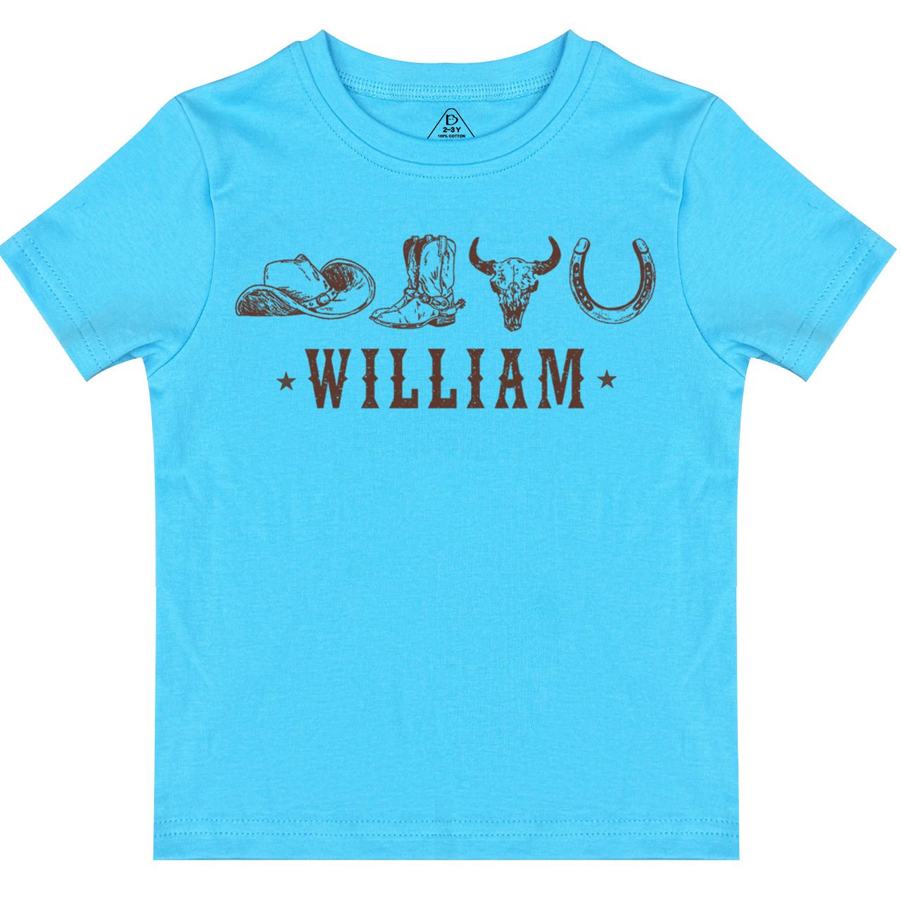 Personalized Western Toddler&Kid's Tees Beepumpkin