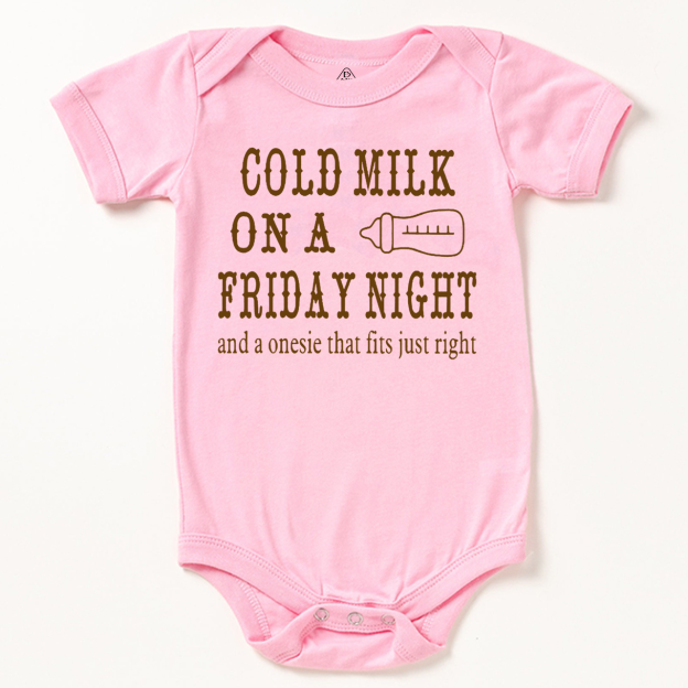 Cold Milk On A Friday Night Bodysuit Beepumpkin