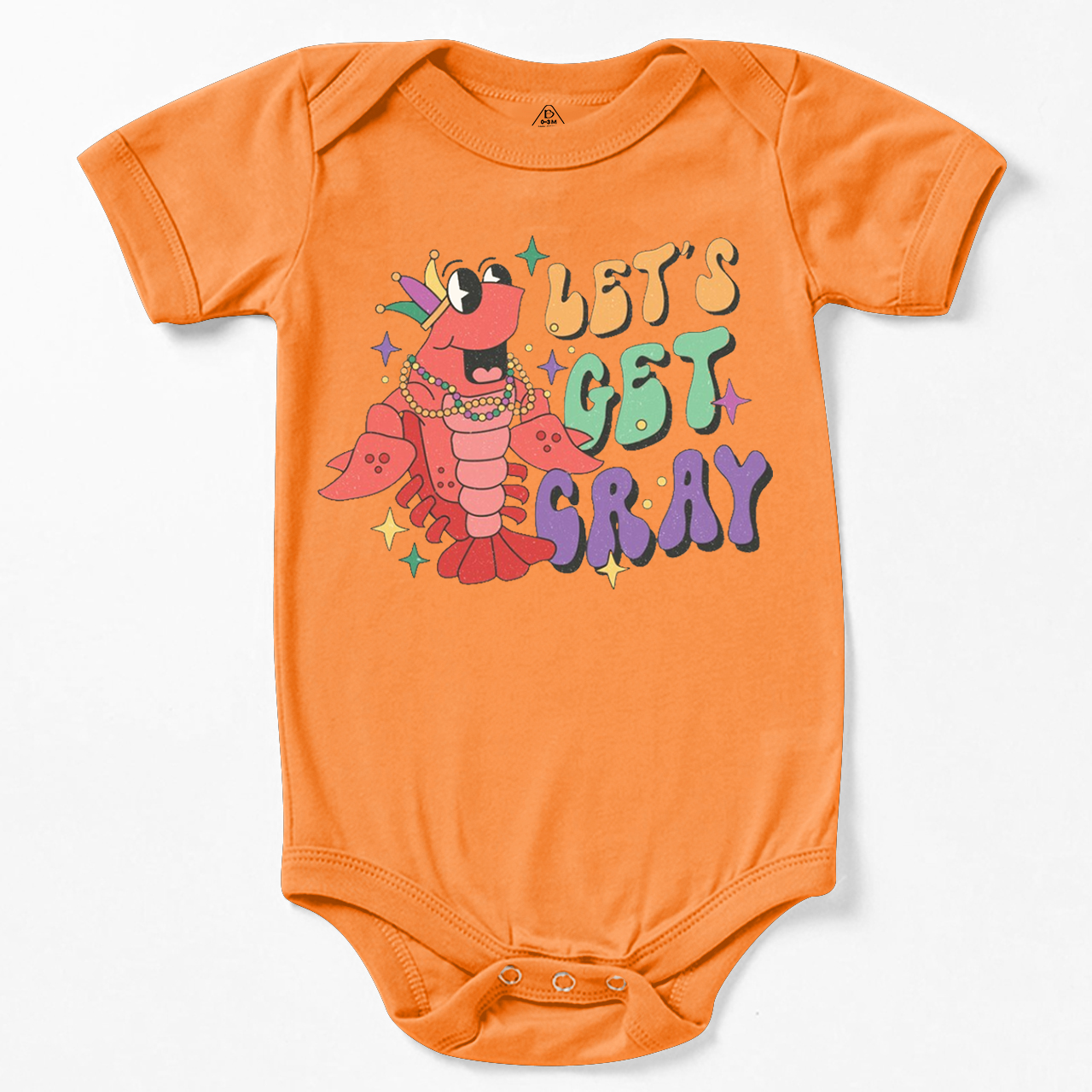 Let's Get Cray Mardi Gras Bodysuit Beepumpkin