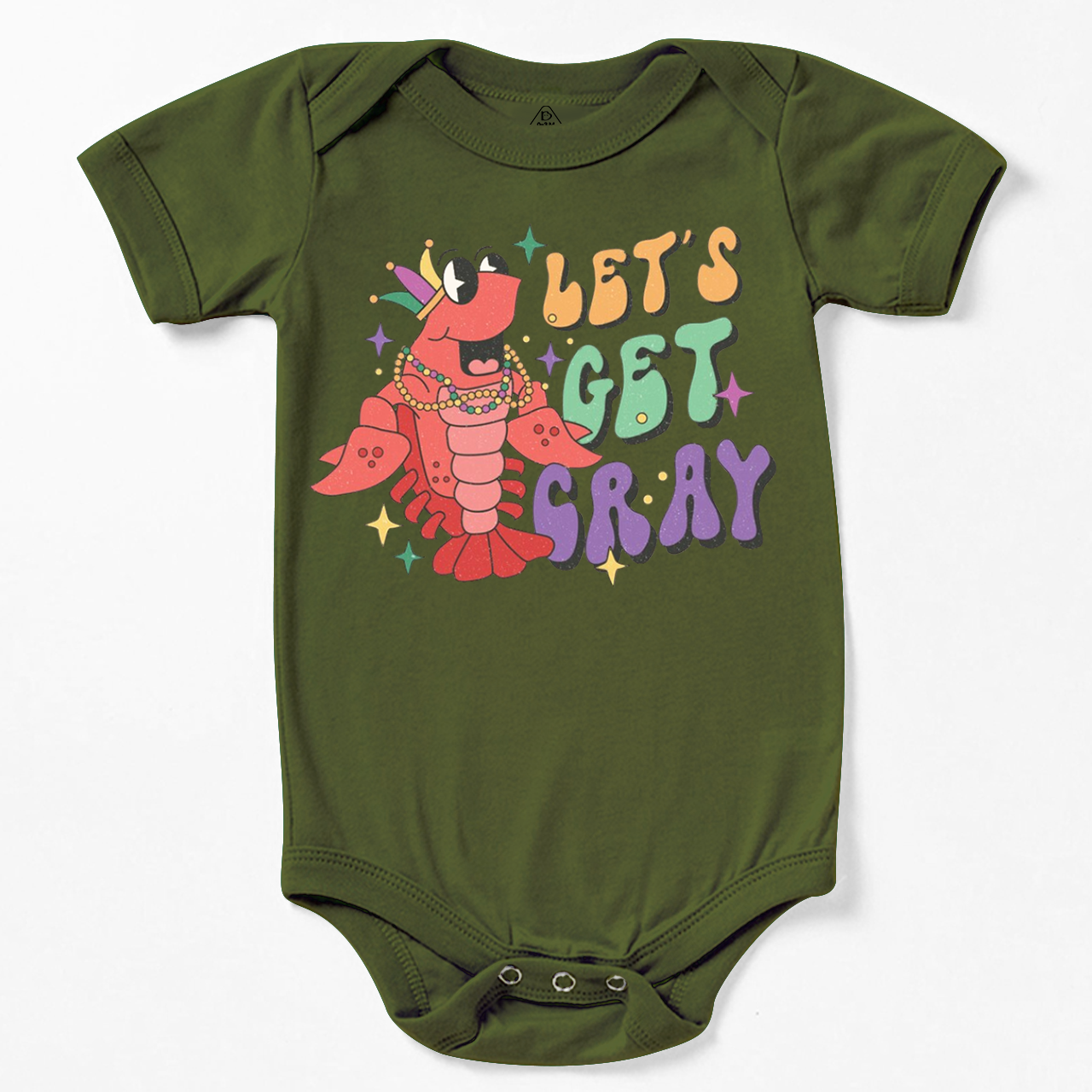 Let's Get Cray Mardi Gras Bodysuit Beepumpkin