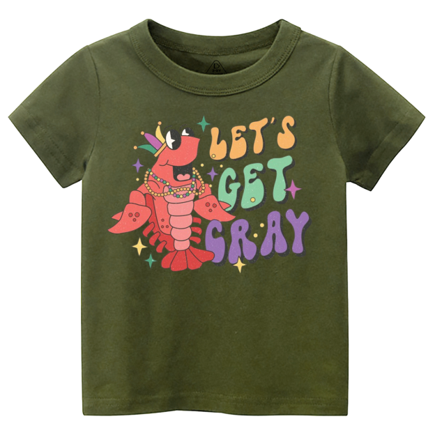 Let's Get Cray Mardi Gras Toddler&Kid's Tees Beepumpkin