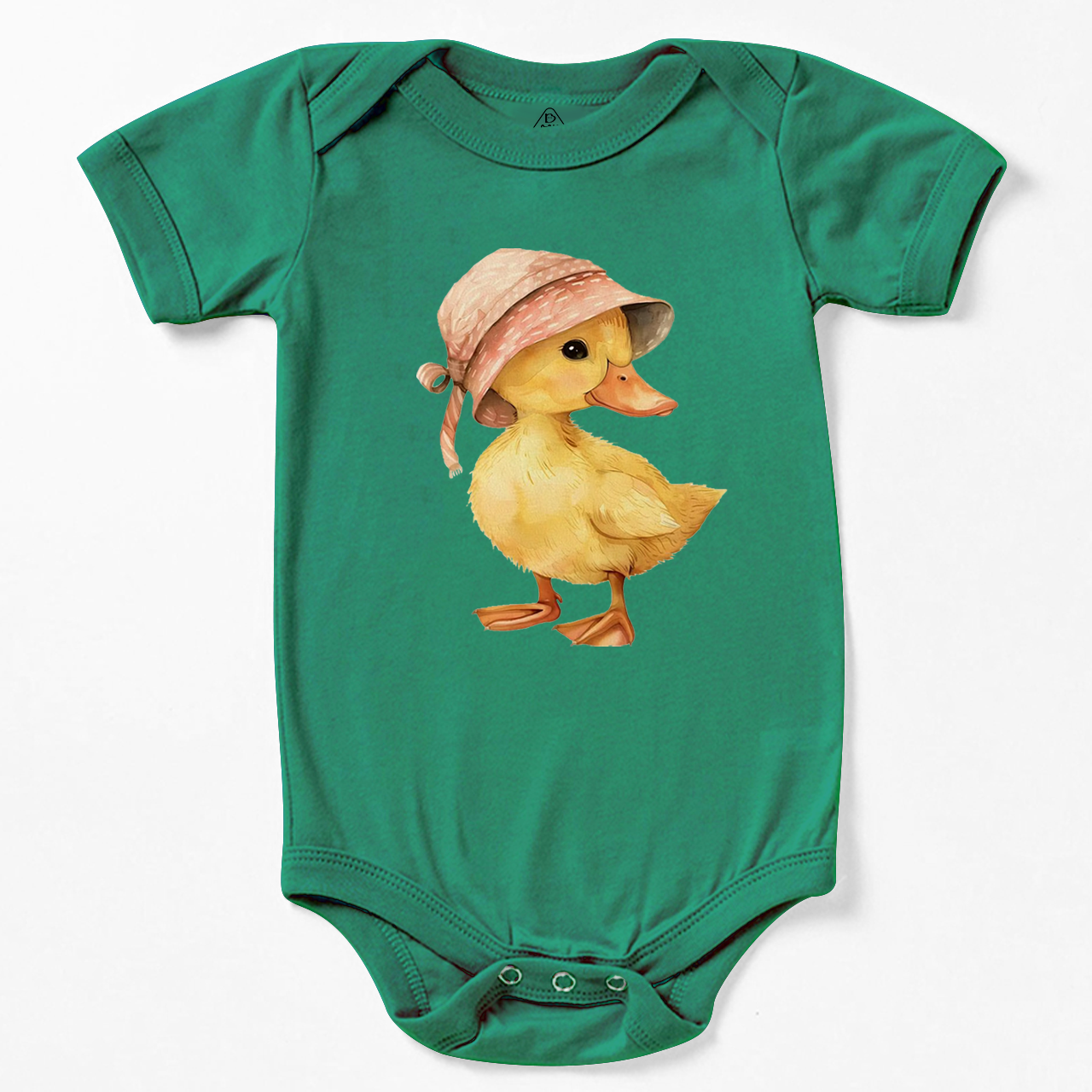 Baby Duck Pink Hat Bodysuit Beepumpkin